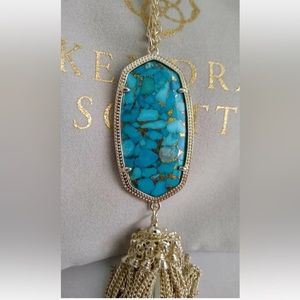 Kendra Scott Rayne Pendant Necklace - Bronze Veined Turquoise